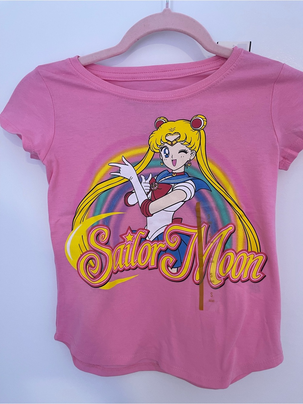 Pink Sailor Moon Graphic Crop Top for Women
